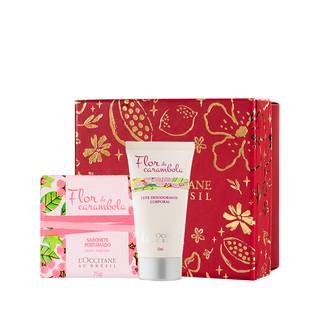 Lembrança Flor de Carambola: Sabonete e Leite Corporal,  Lembrança Flor de Carambola: Sabonete e Leite Corporal